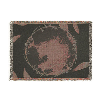 Woven Earth Moon Globe Throw Blanket