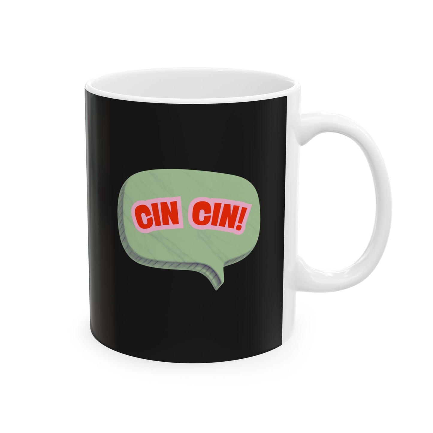 Cin Cin! Retro Bubble Ceramic Mug – 11oz & 15oz