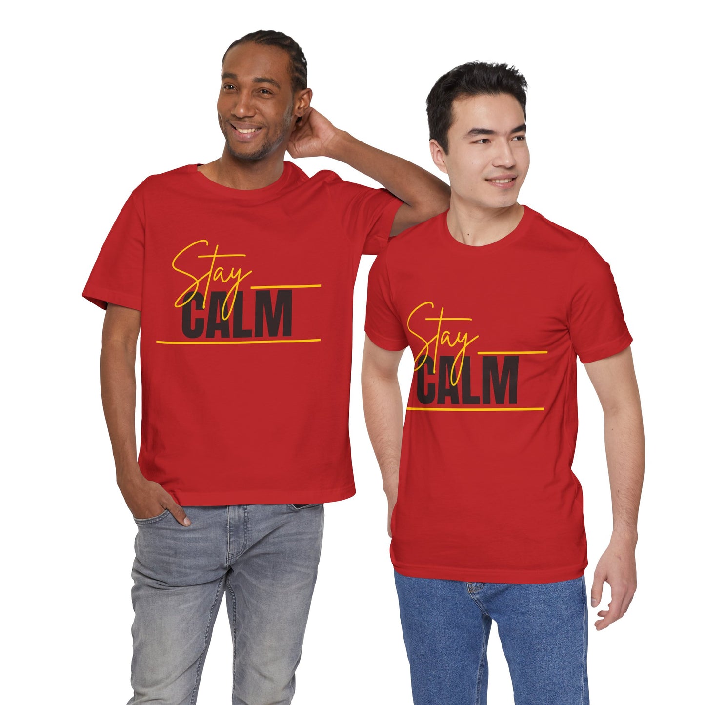 Stay Calm Tee  Minimal Motivational Graphic T-Shirt