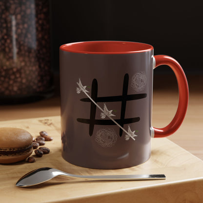 Peace Wins Ceramic Coffee Cup Peace/War design (11/15oz)