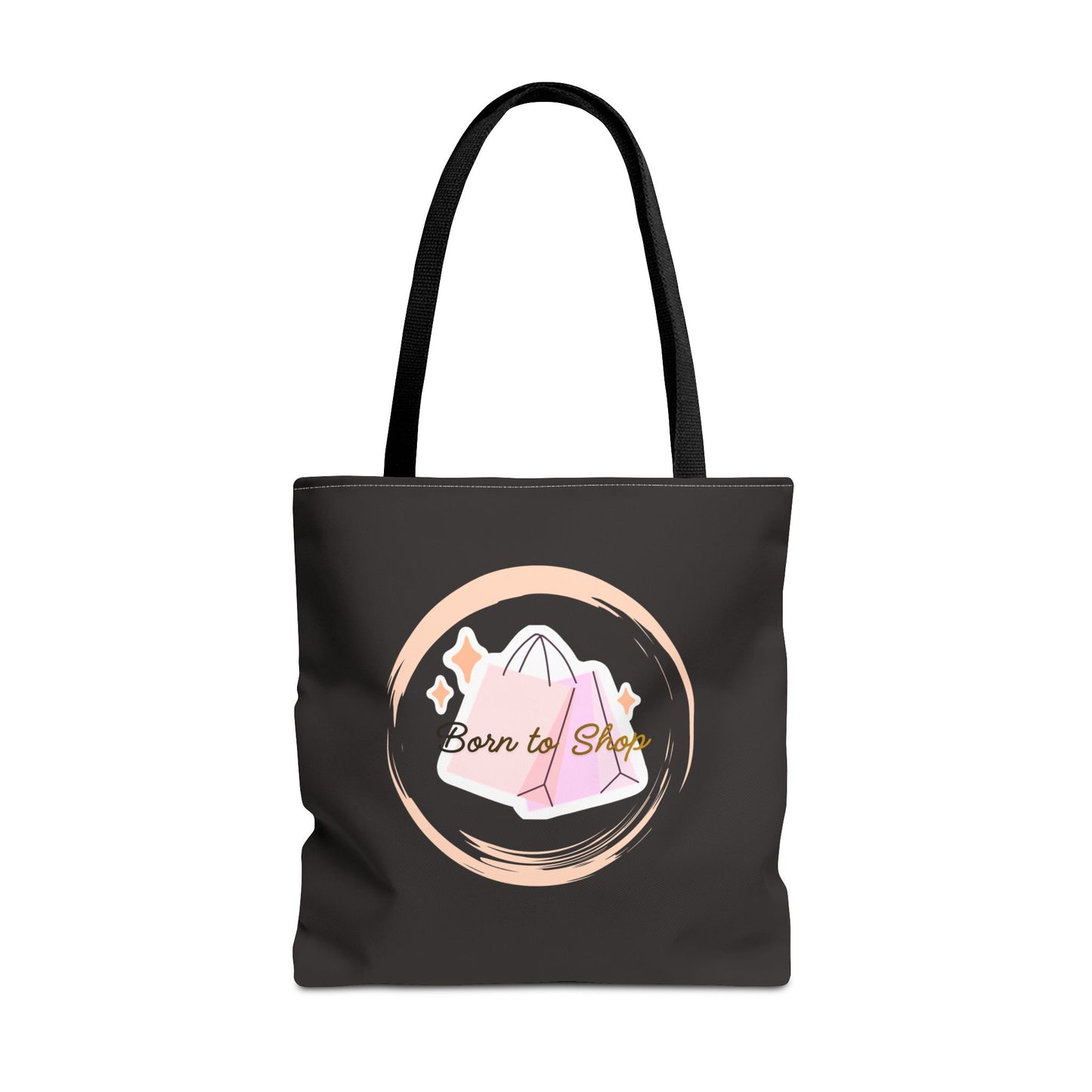 Shopping Tote Bag — "Born to Shop" Graphic Tote
