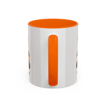 Accent Coffee Mug — 'Start Strong' Motivational Character Coffee Mug