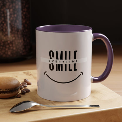 Smile Everytime Accent Coffee Mug