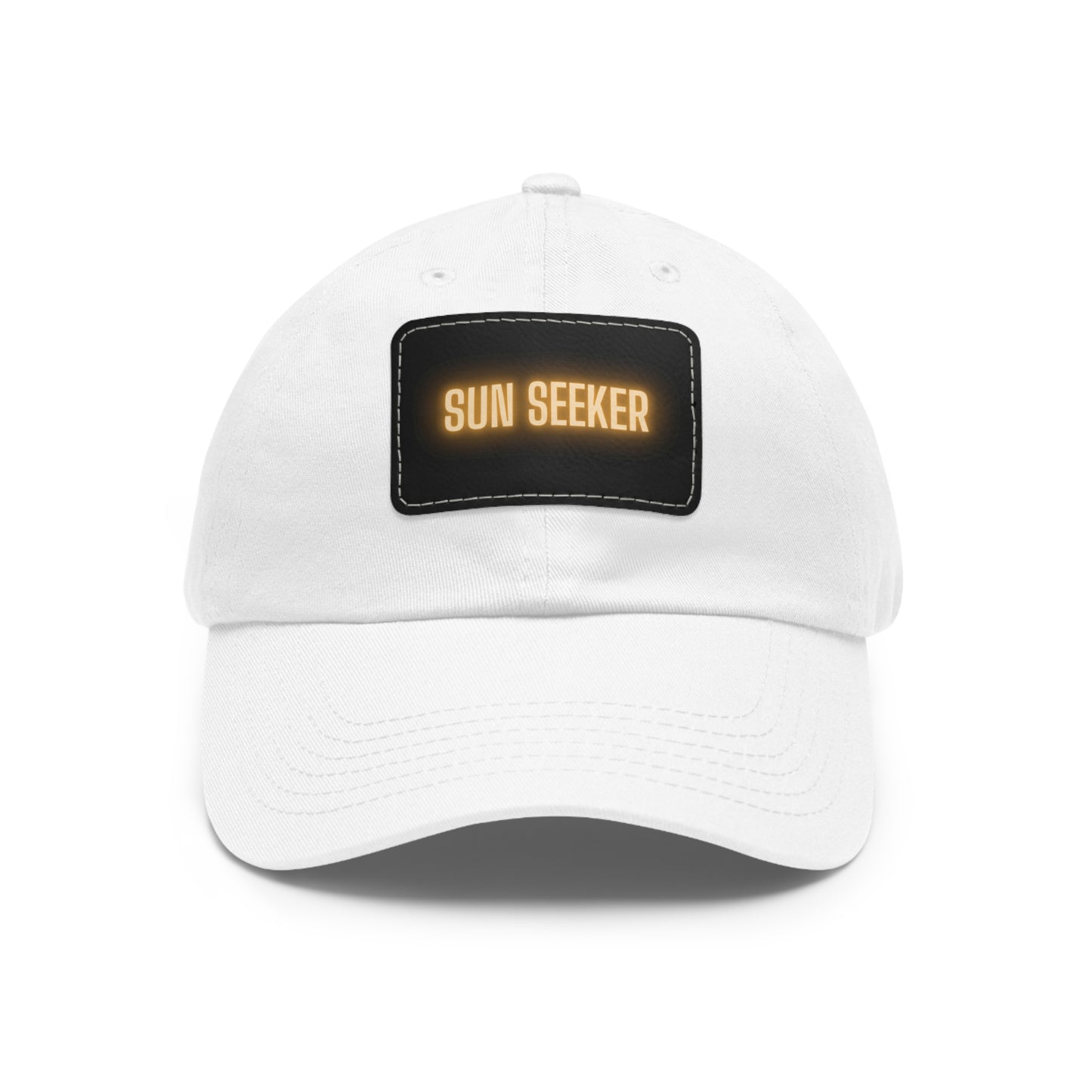 Sun Seeker Leather Patch Dad Hat