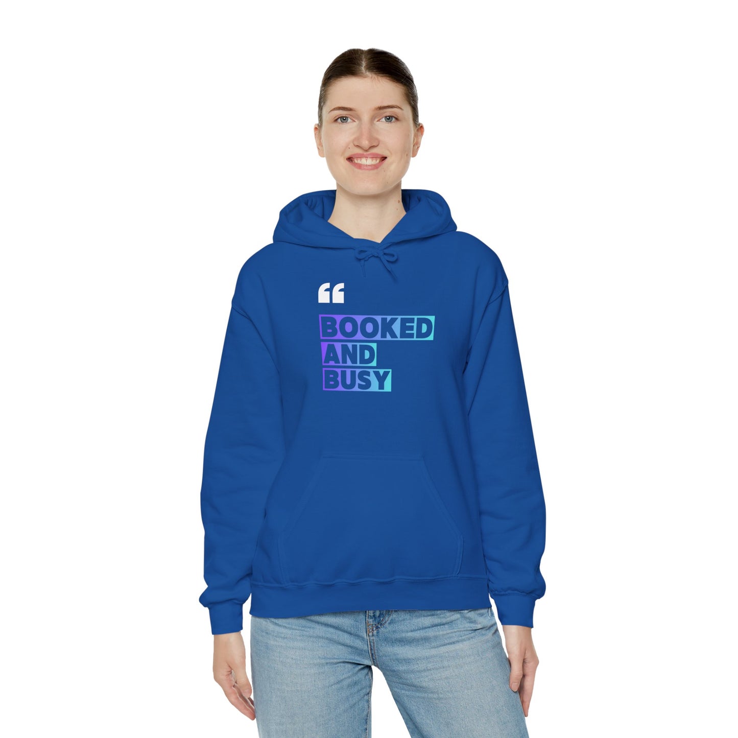 "Booked and Busy" Graphic Pullover for Readers & Creatives