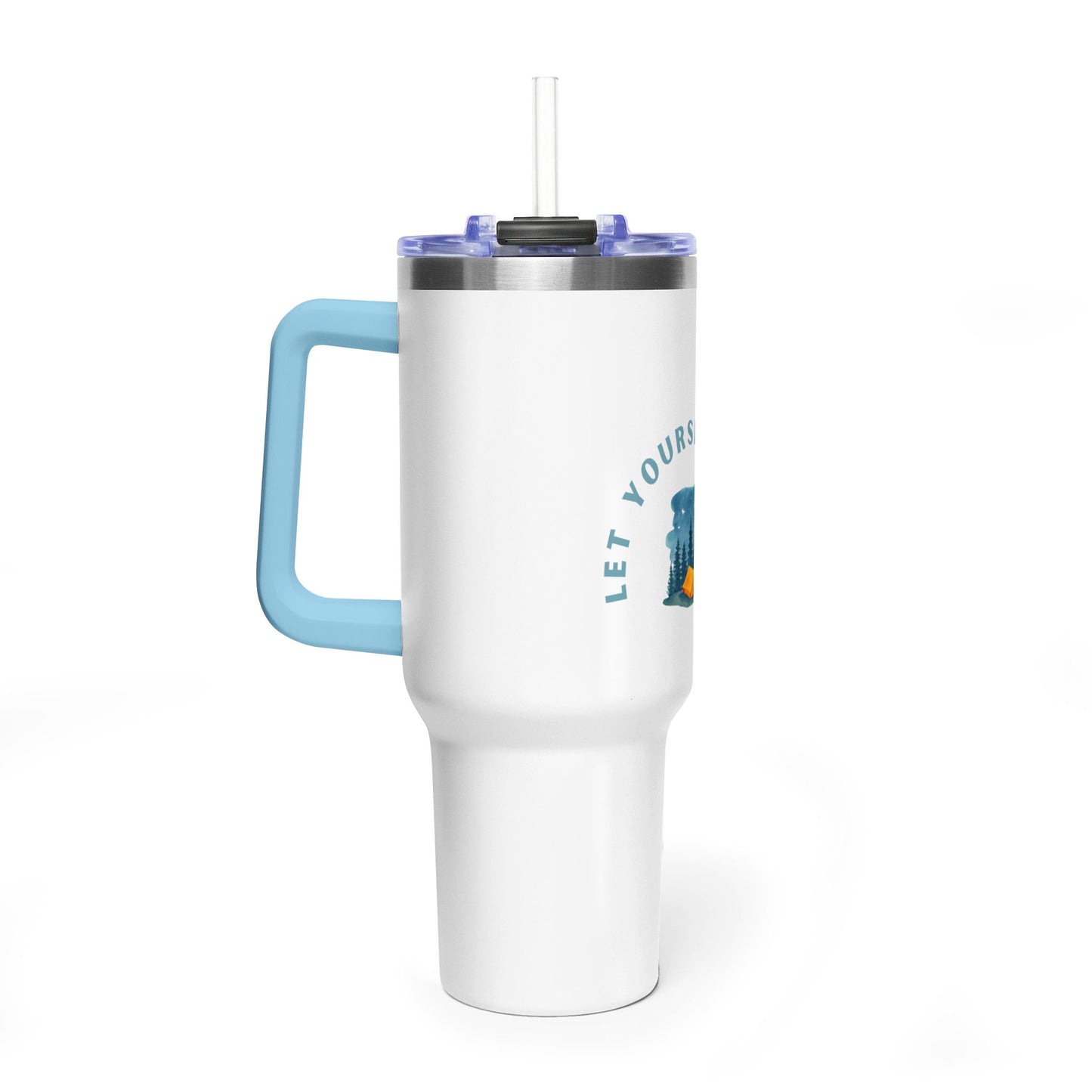 40oz Camping Travel Tumbler – "Let Yourself Go" Vacuum Insulated Stainless Steel Mug