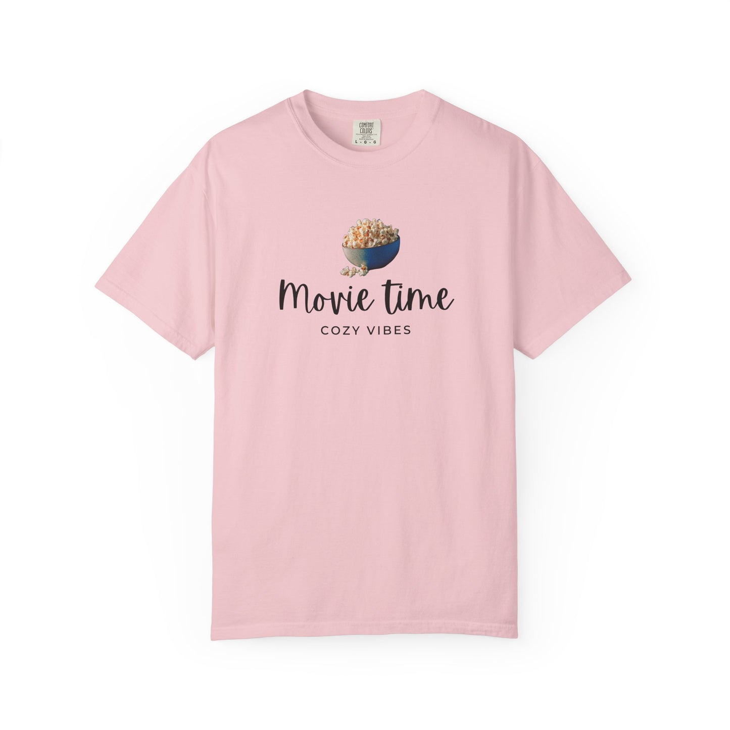 Movie Time T-Shirt – Cozy Vibes Popcorn Graphic Tee