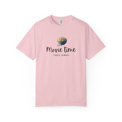 Movie Time T-Shirt – Cozy Vibes Popcorn Graphic Tee