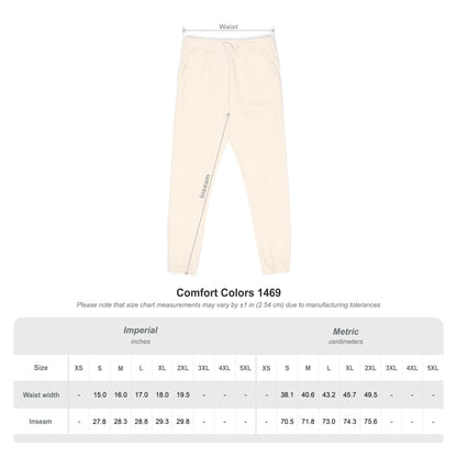 Cream 'Good Intentions' Fleece Sweatpants — Cozy Garment-Dyed Lounge Joggers