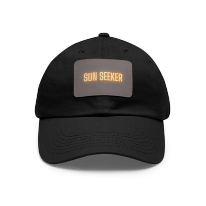 Sun Seeker Leather Patch Dad Hat