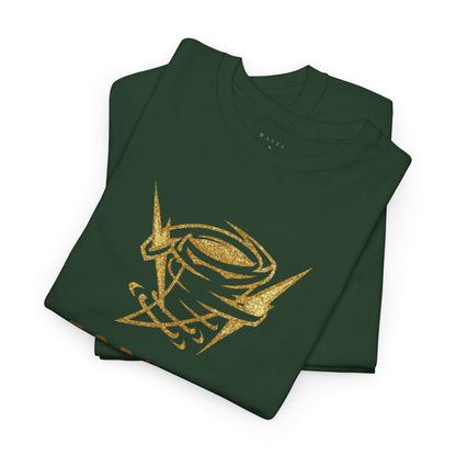 'Tornado Energy' Gold Storm Logo Graphic Tee