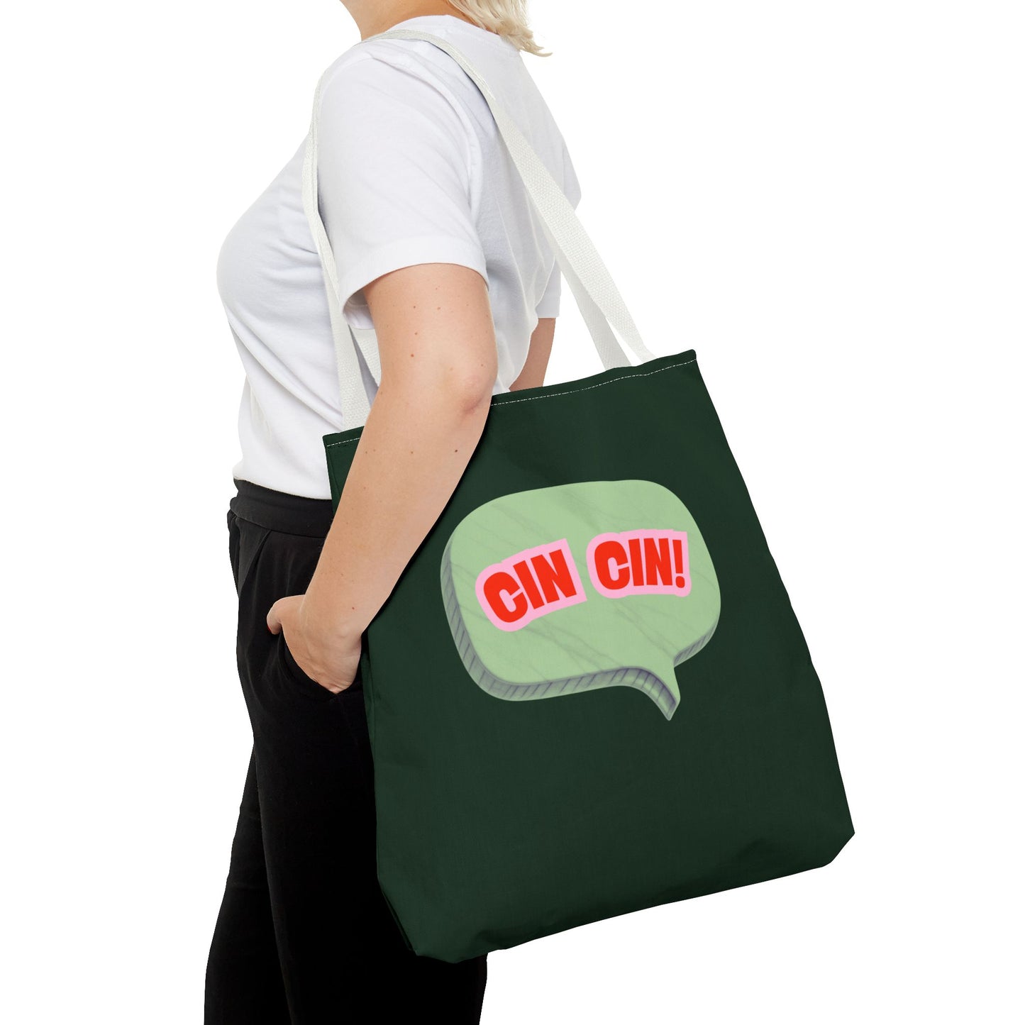 Cin Cin! Speech Bubble Cotton Tote Bag
