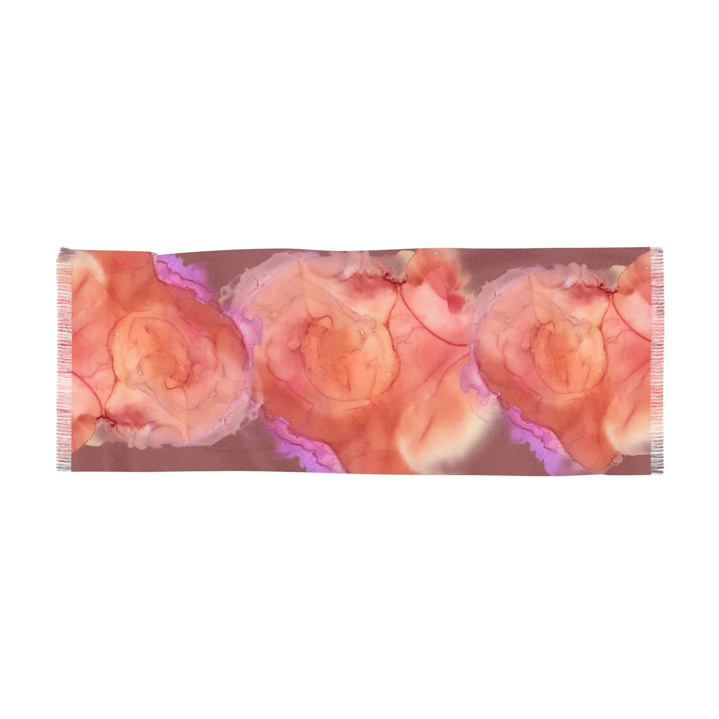 Floral Watercolor Peach Rose Wrap for Spring & Gift Giving