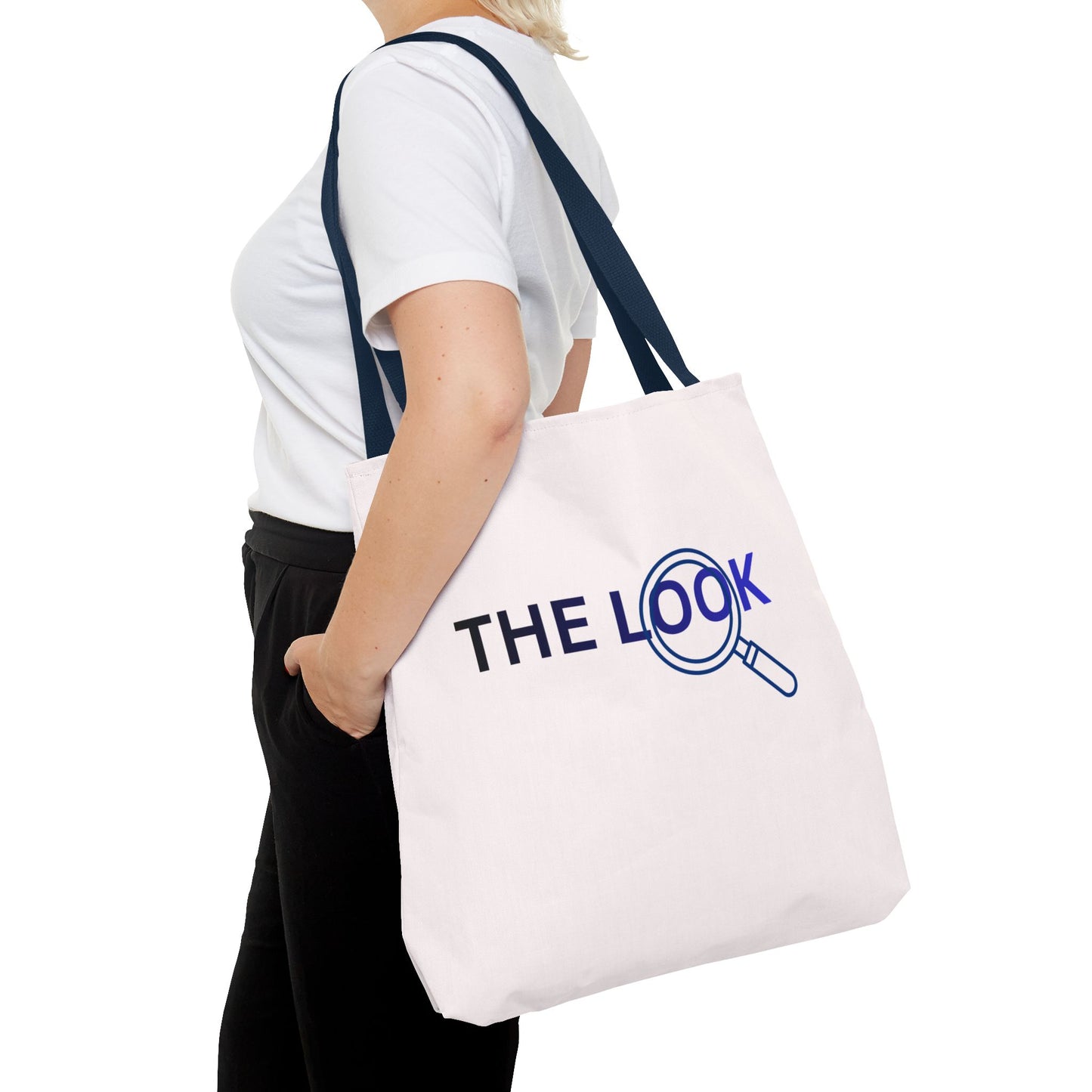 The Look Tote Magnifying Glass Logo Canvas Bag