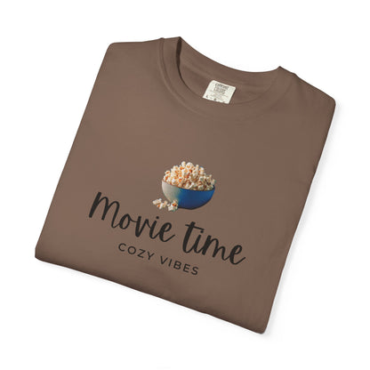 Movie Time T-Shirt – Cozy Vibes Popcorn Graphic Tee