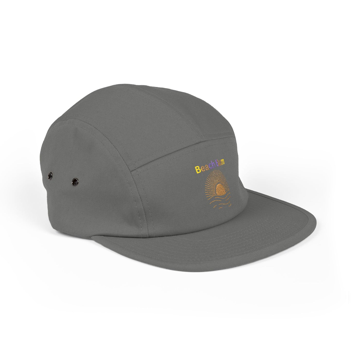 Embroidered 'Beach Bum' 5-Panel Cap