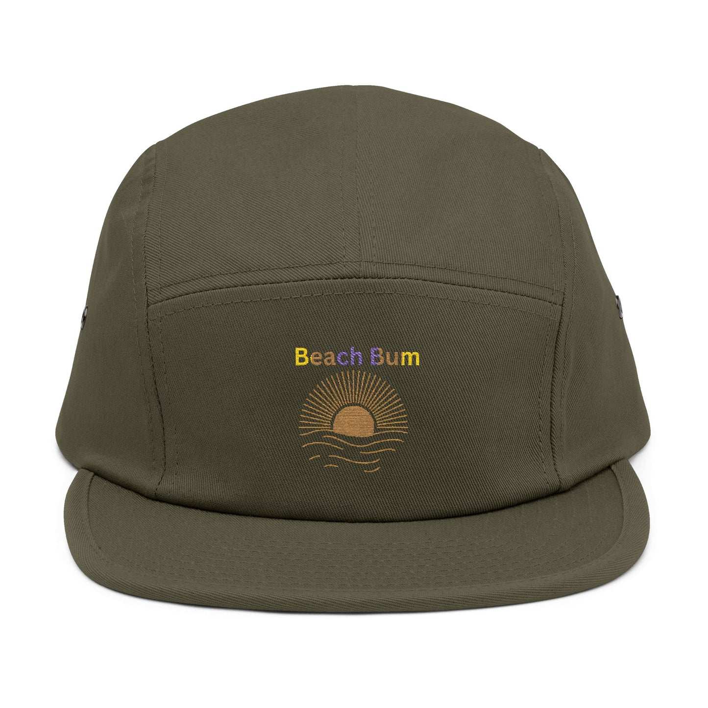 Embroidered 'Beach Bum' 5-Panel Cap