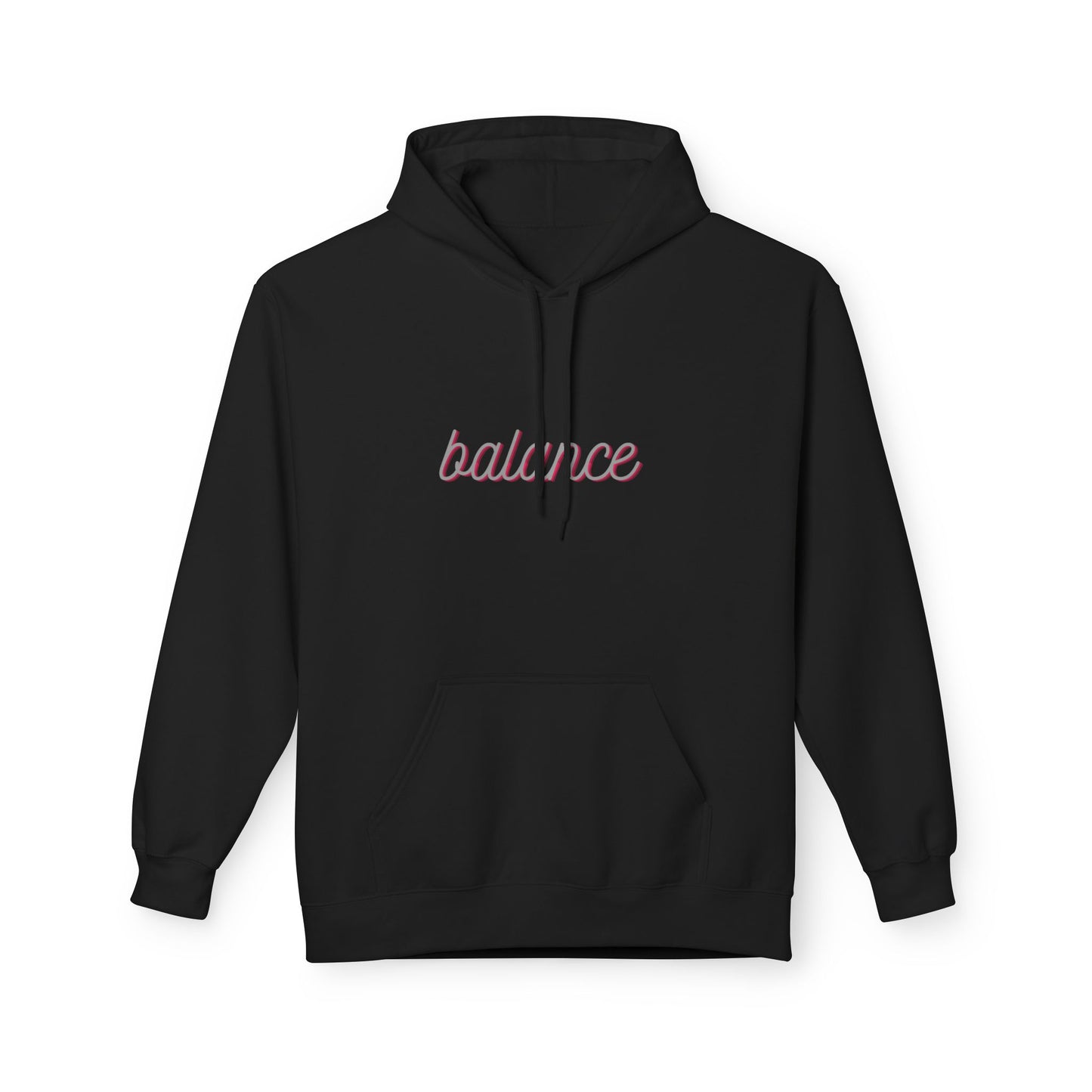 Balance Script Hoodie Typography Pullover