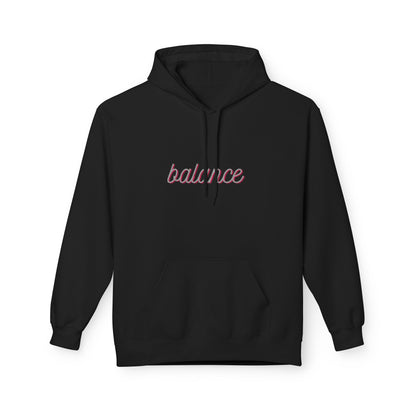 Balance Script Hoodie Typography Pullover
