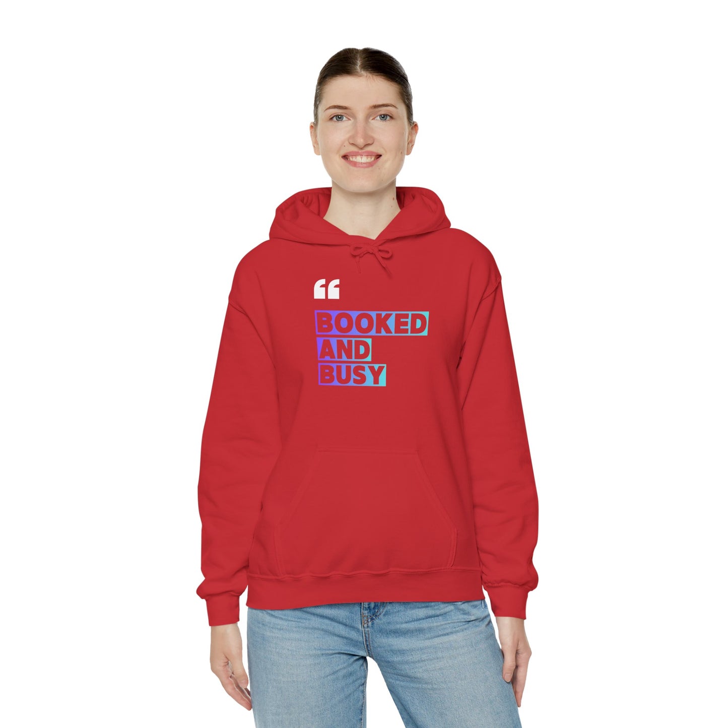 "Booked and Busy" Graphic Pullover for Readers & Creatives