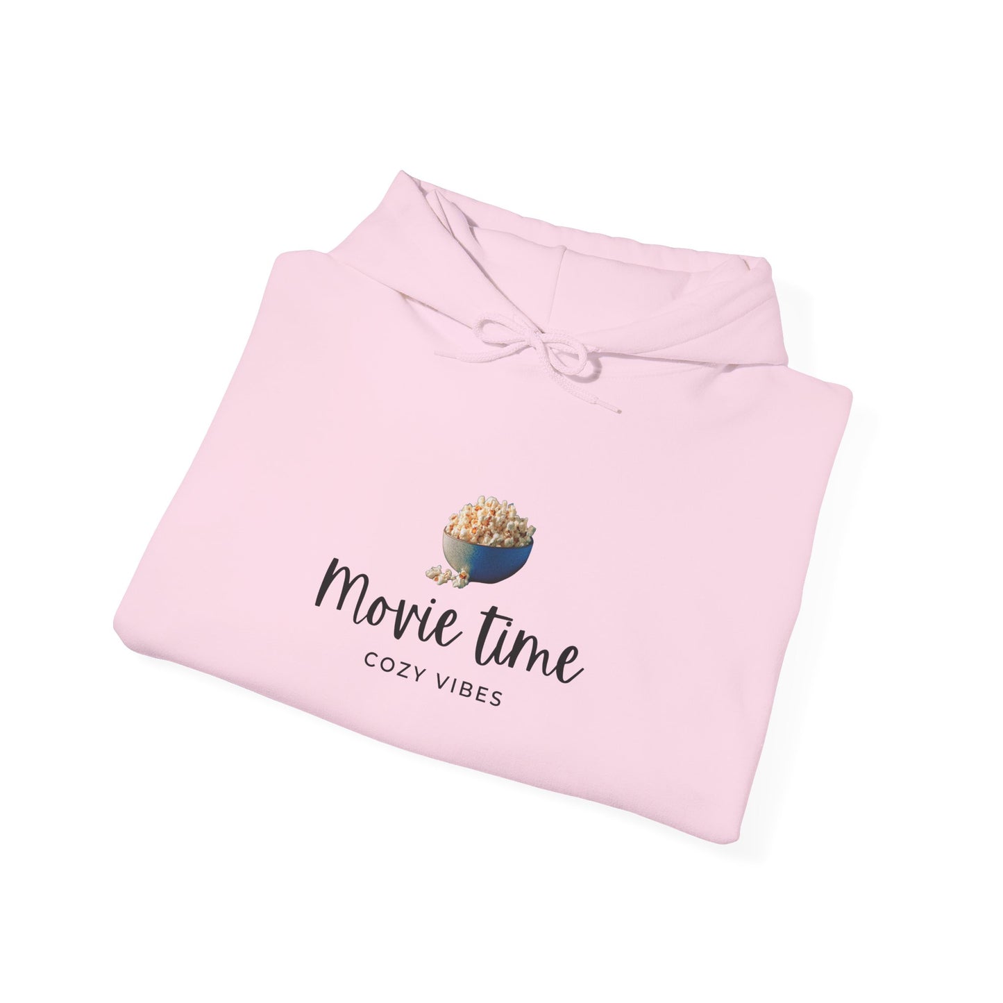 Movie Time Hoodie — Cozy Popcorn Graphic Sweatshirt