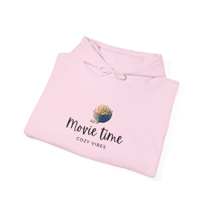 Movie Time Hoodie — Cozy Popcorn Graphic Sweatshirt