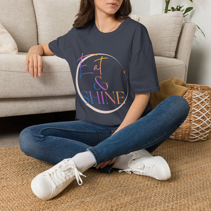 Eat & Shine Pastel Sunrise Inspirational T-Shirt