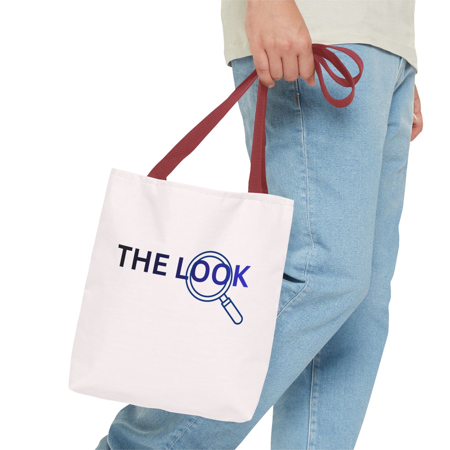 The Look Tote Magnifying Glass Logo Canvas Bag