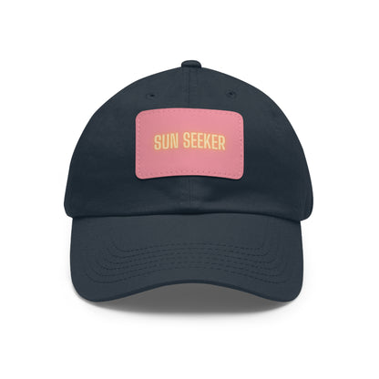 Sun Seeker Leather Patch Dad Hat