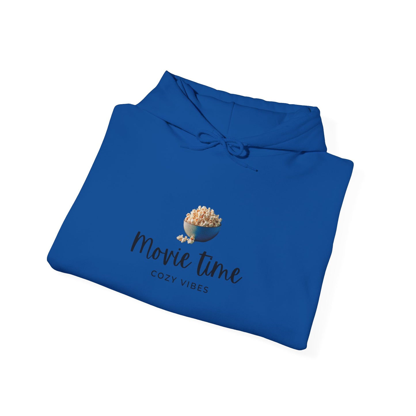 Movie Time Hoodie — Cozy Popcorn Graphic Sweatshirt