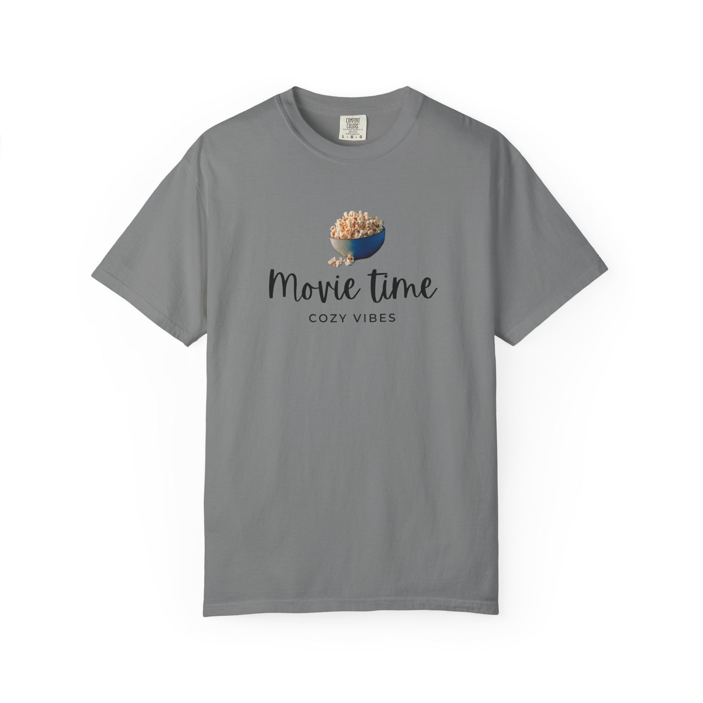 Movie Time T-Shirt – Cozy Vibes Popcorn Graphic Tee