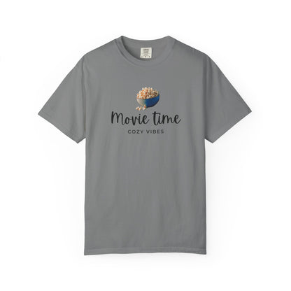 Movie Time T-Shirt – Cozy Vibes Popcorn Graphic Tee