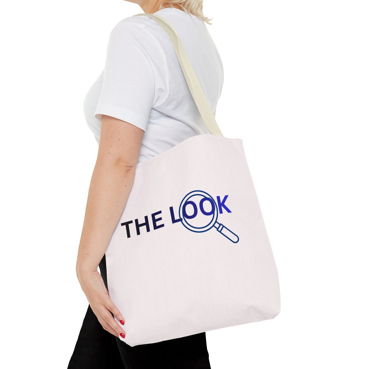 The Look Tote Magnifying Glass Logo Canvas Bag