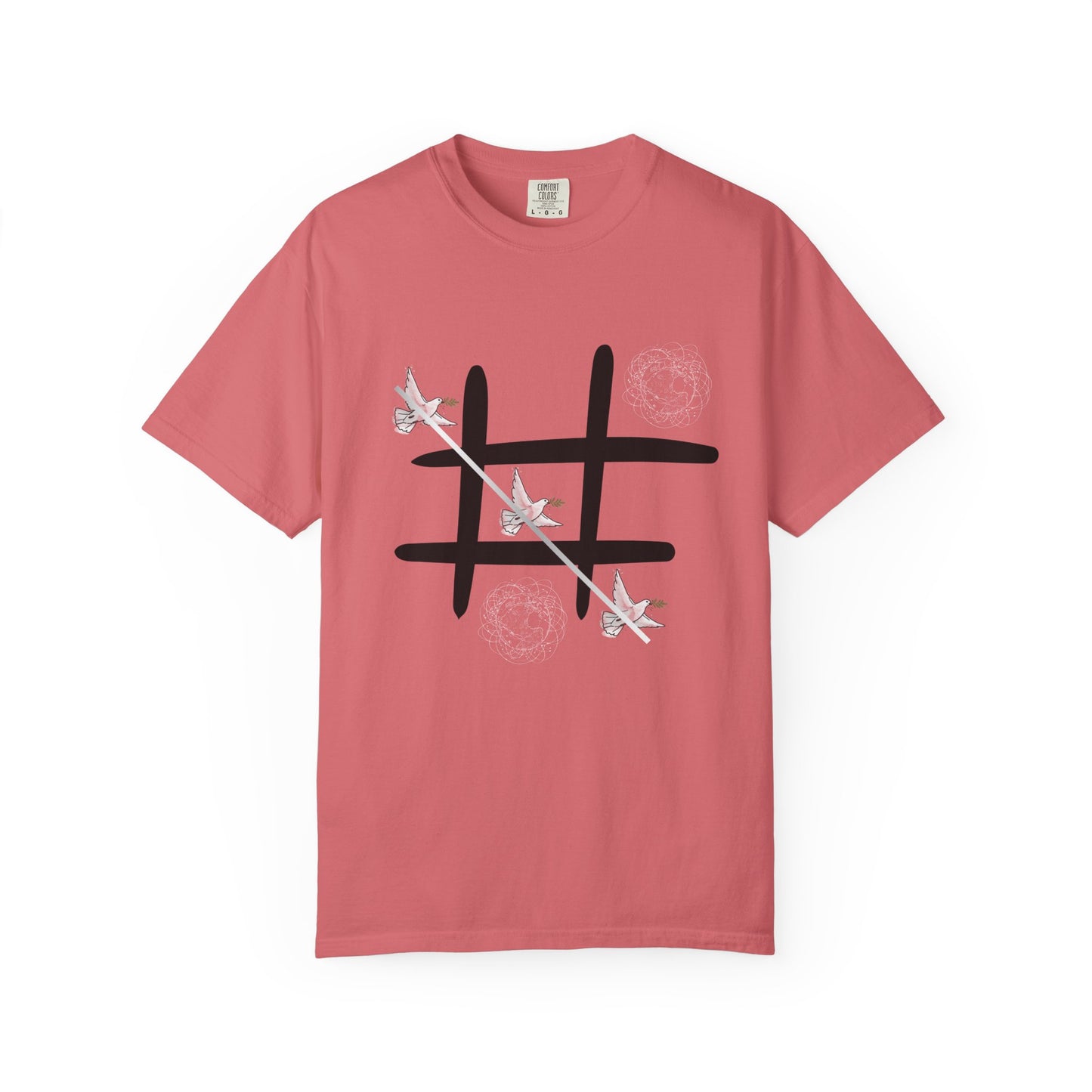 Tic Tac Doves Graphic T-Shirt Peace Wins