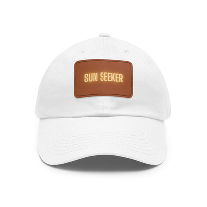 Sun Seeker Leather Patch Dad Hat