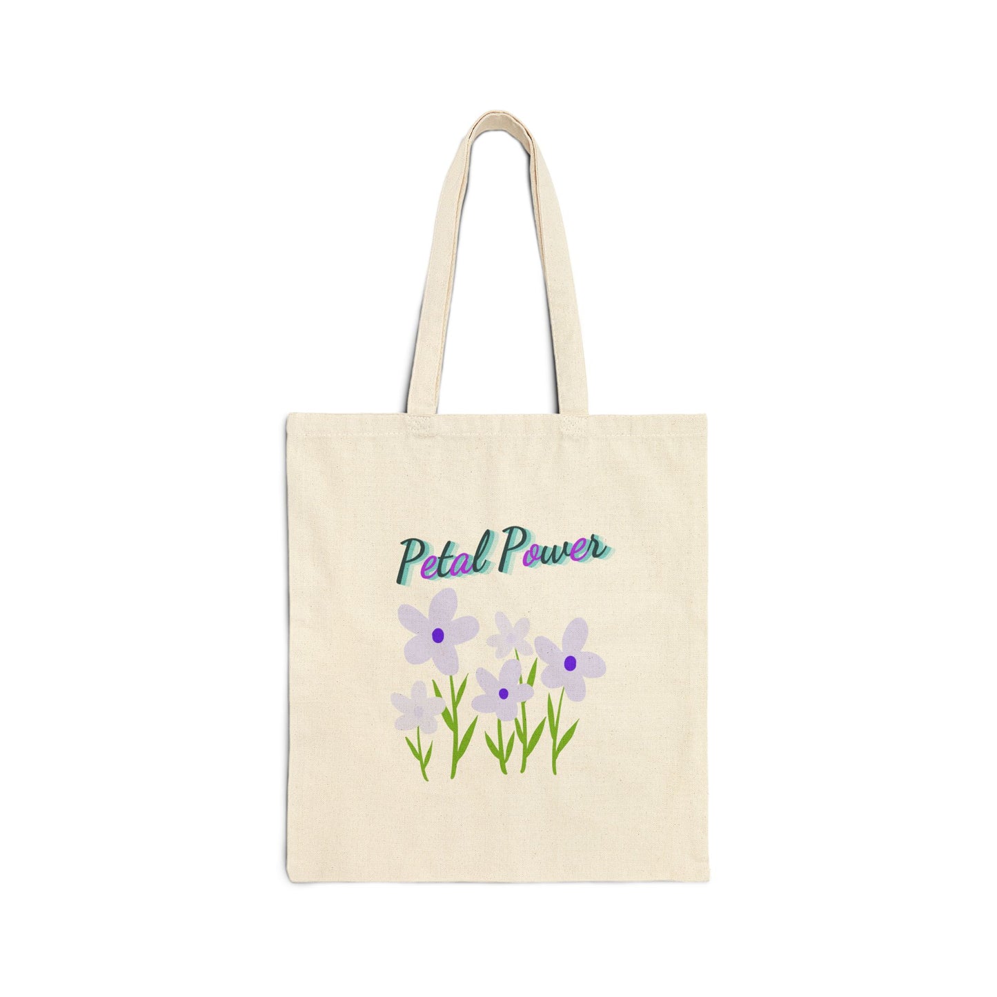 Petal Power Tote  Canvas Bag