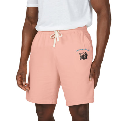 Lightweight Fleece Sweat Shorts — 'Adventure Mode' Vintage Camera Graphic