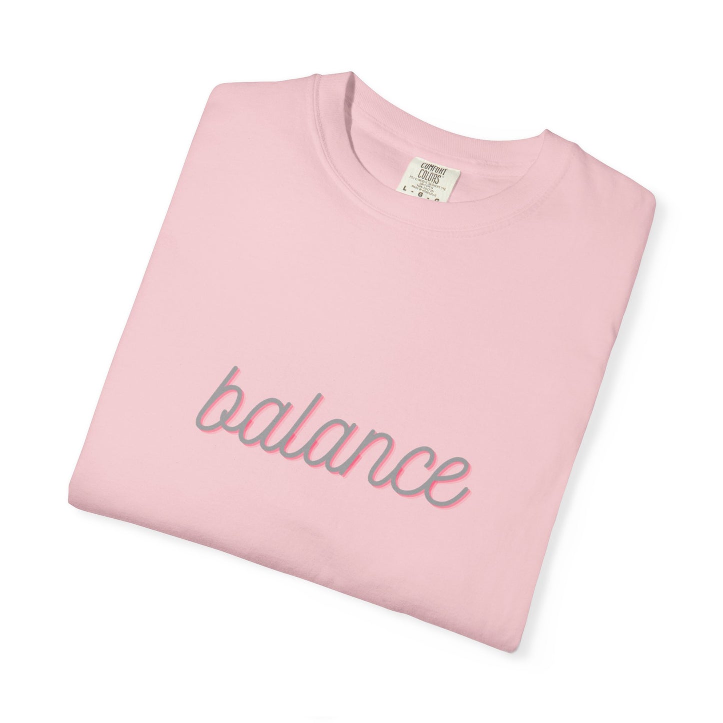 Balance Tee — Minimalist Inspirational  T-Shirt  'balance' Text