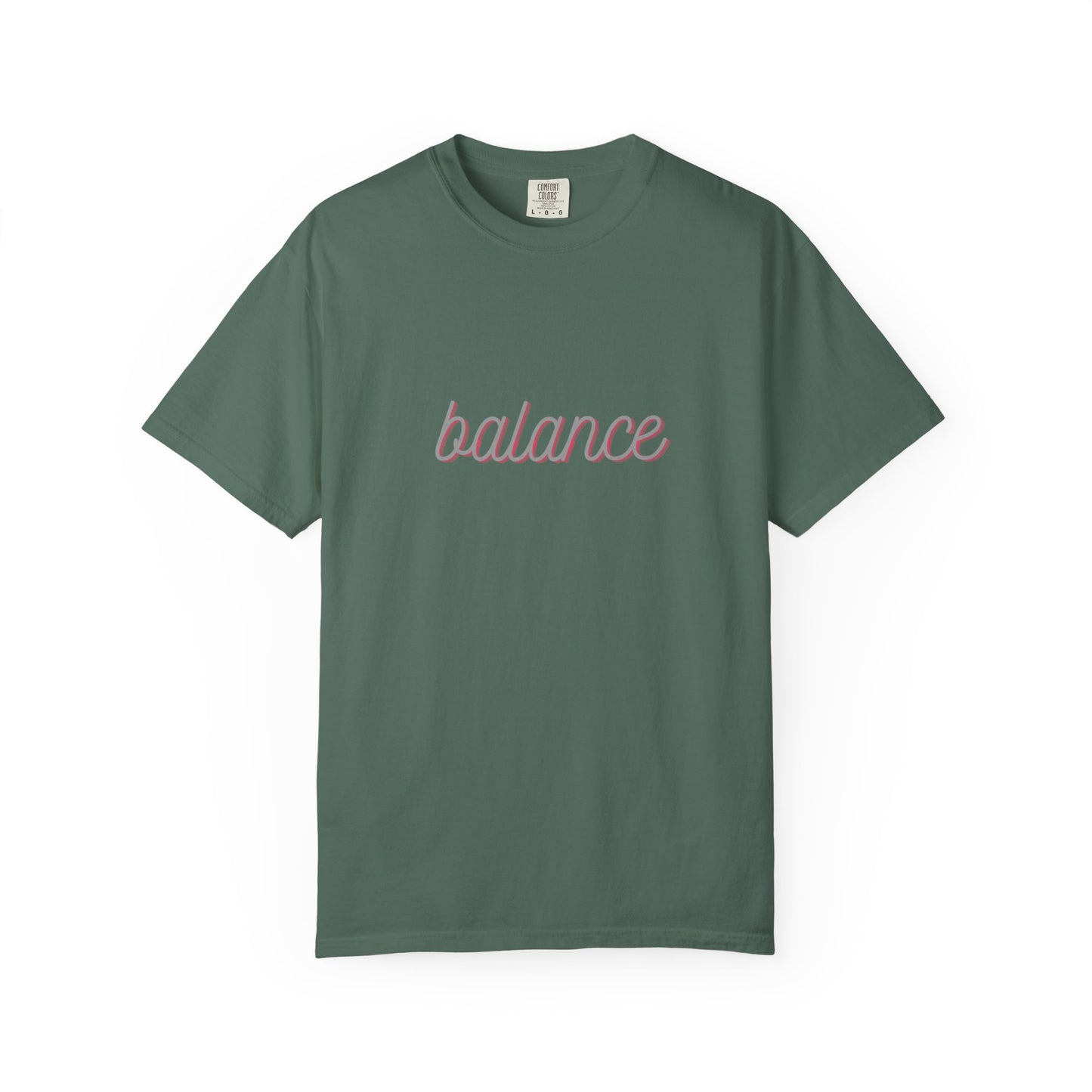 Balance Tee — Minimalist Inspirational  T-Shirt  'balance' Text