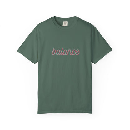 Balance Tee — Minimalist Inspirational  T-Shirt  'balance' Text