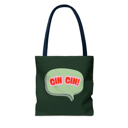 Cin Cin! Speech Bubble Cotton Tote Bag