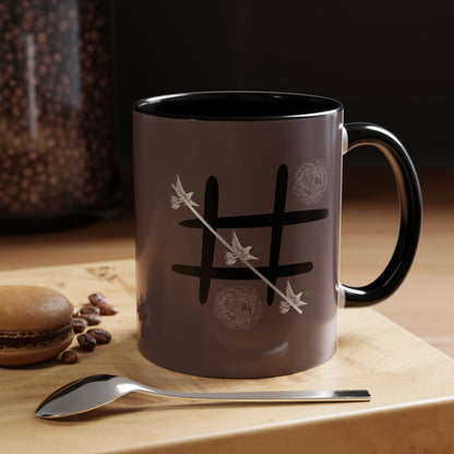 Peace Wins Ceramic Coffee Cup Peace/War design (11/15oz)