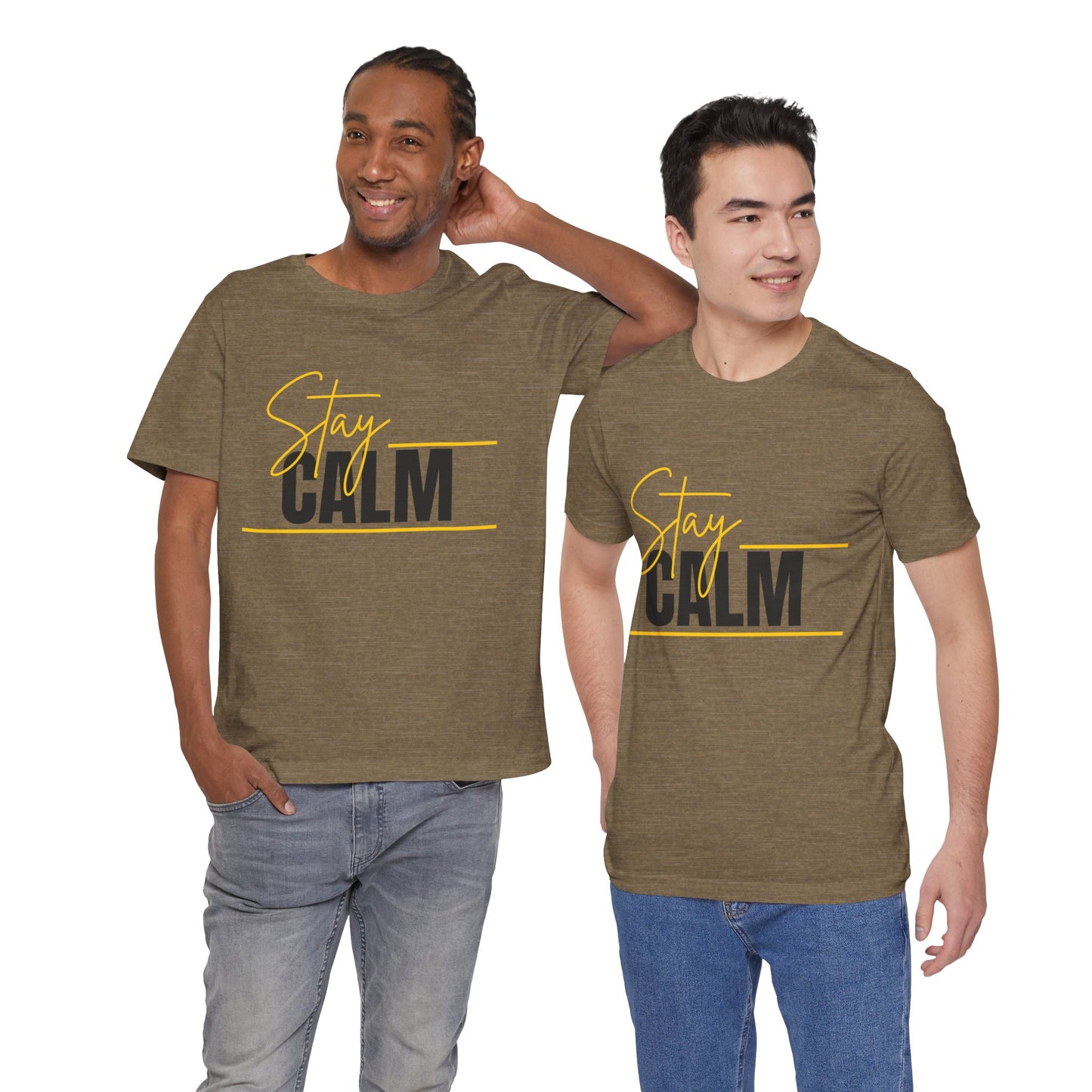 Stay Calm Tee  Minimal Motivational Graphic T-Shirt