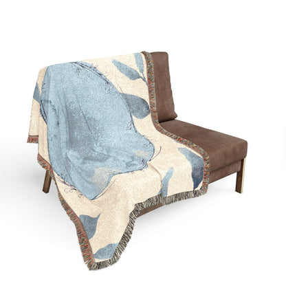 Woven Earth Moon Globe Throw Blanket