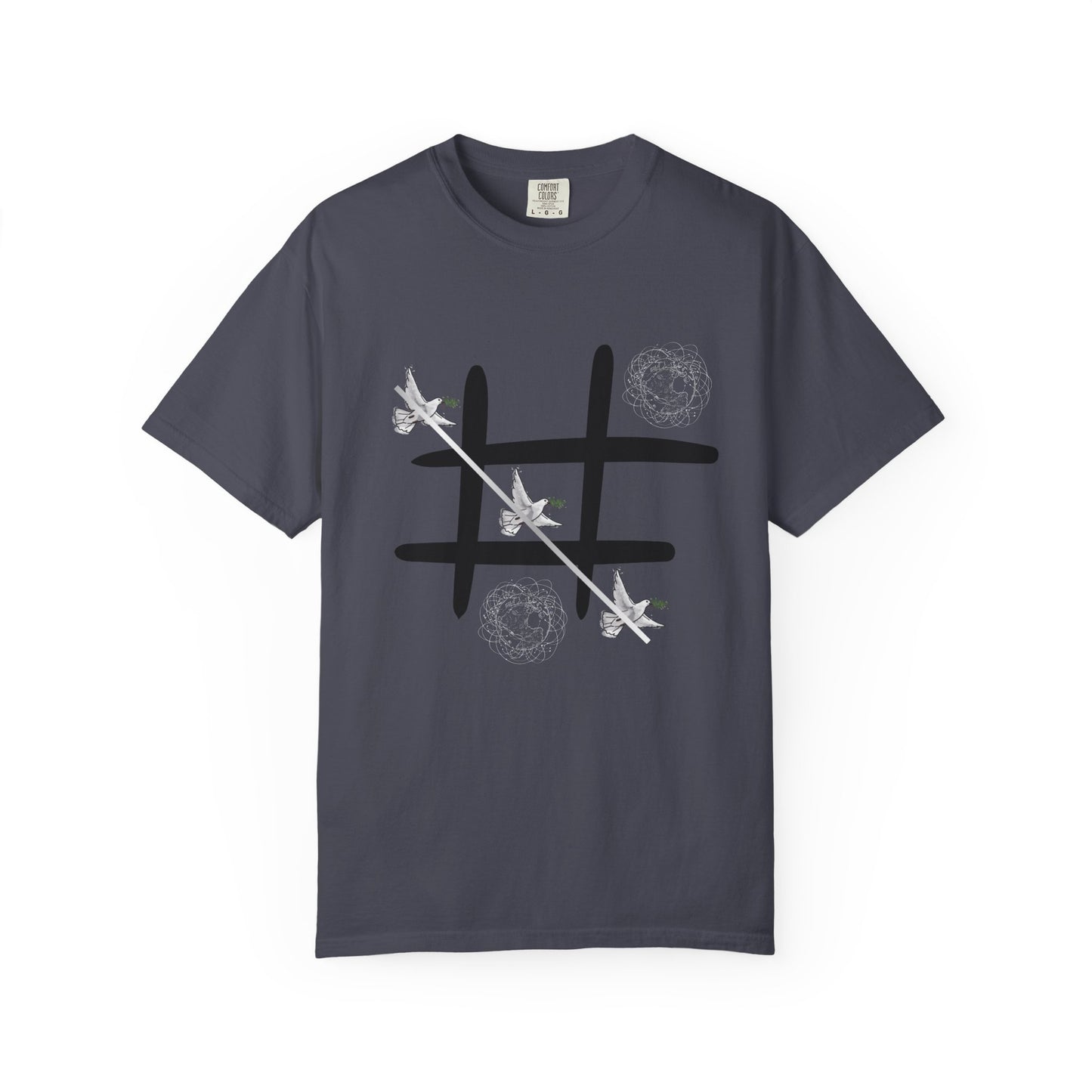 Tic Tac Doves Graphic T-Shirt Peace Wins