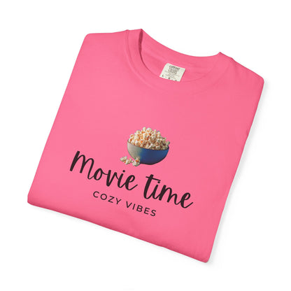Movie Time T-Shirt – Cozy Vibes Popcorn Graphic Tee