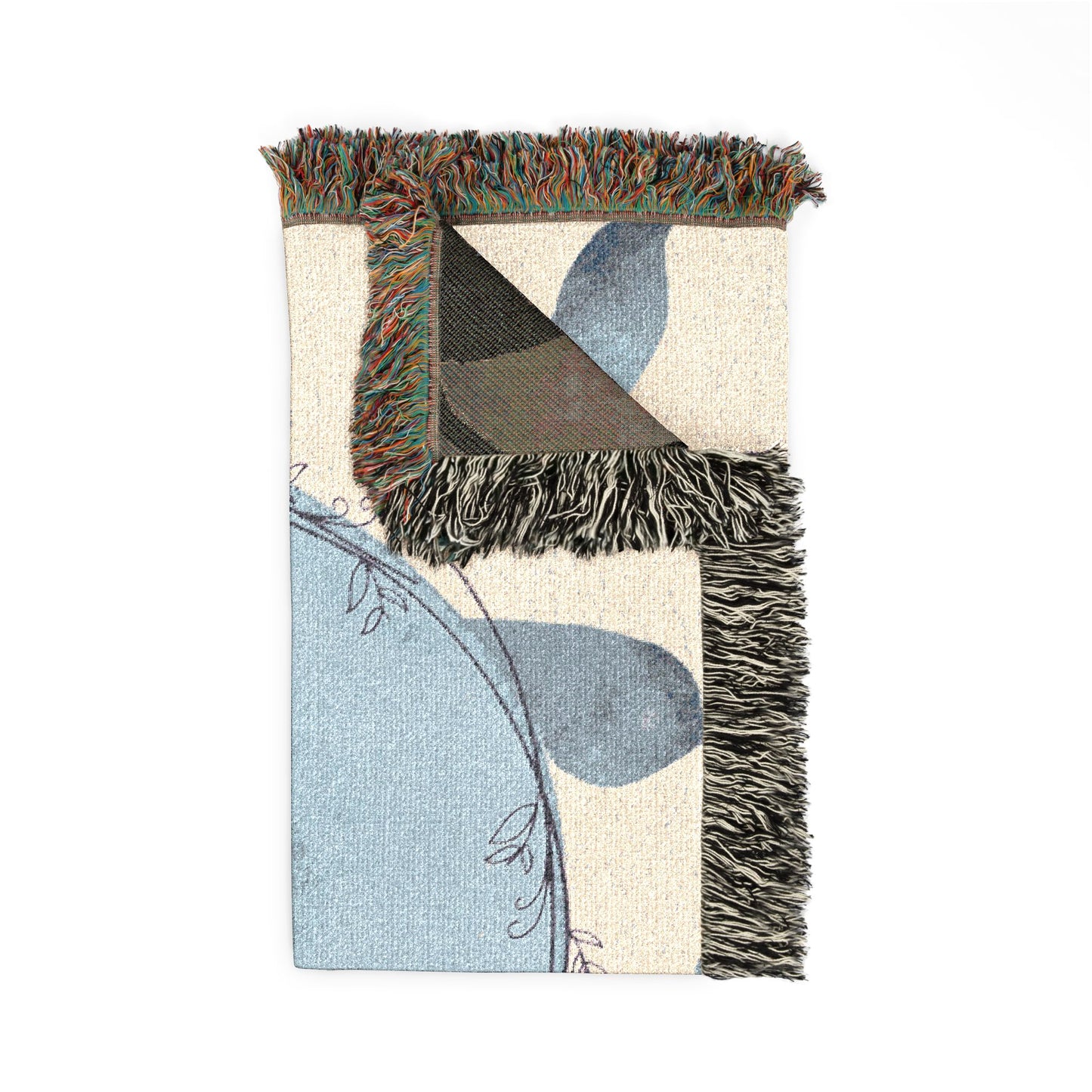 Woven Earth Moon Globe Throw Blanket