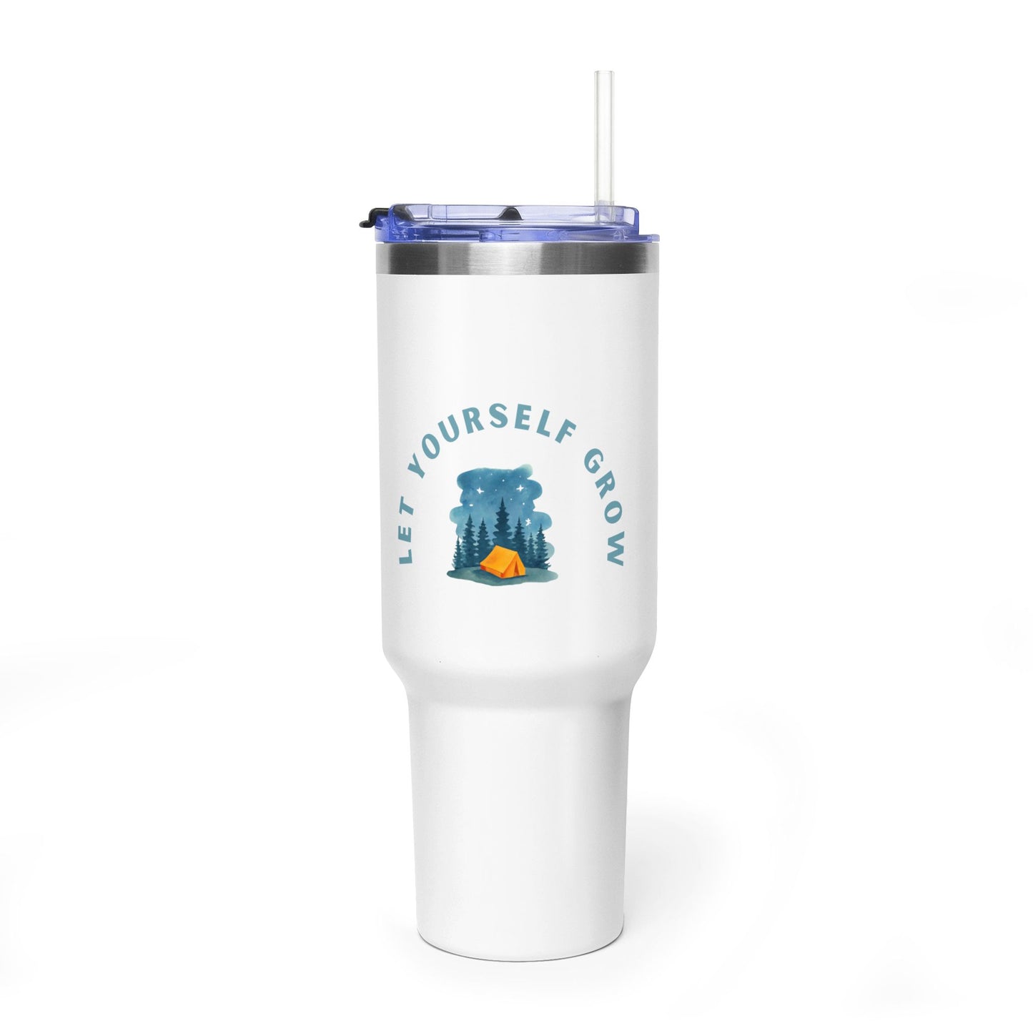40oz Camping Travel Tumbler – "Let Yourself Go" Vacuum Insulated Stainless Steel Mug