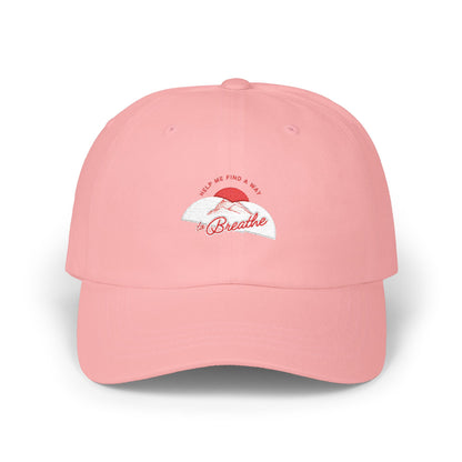 'Help me find a way to Breathe' Sunset Embroidered Baseball Hat