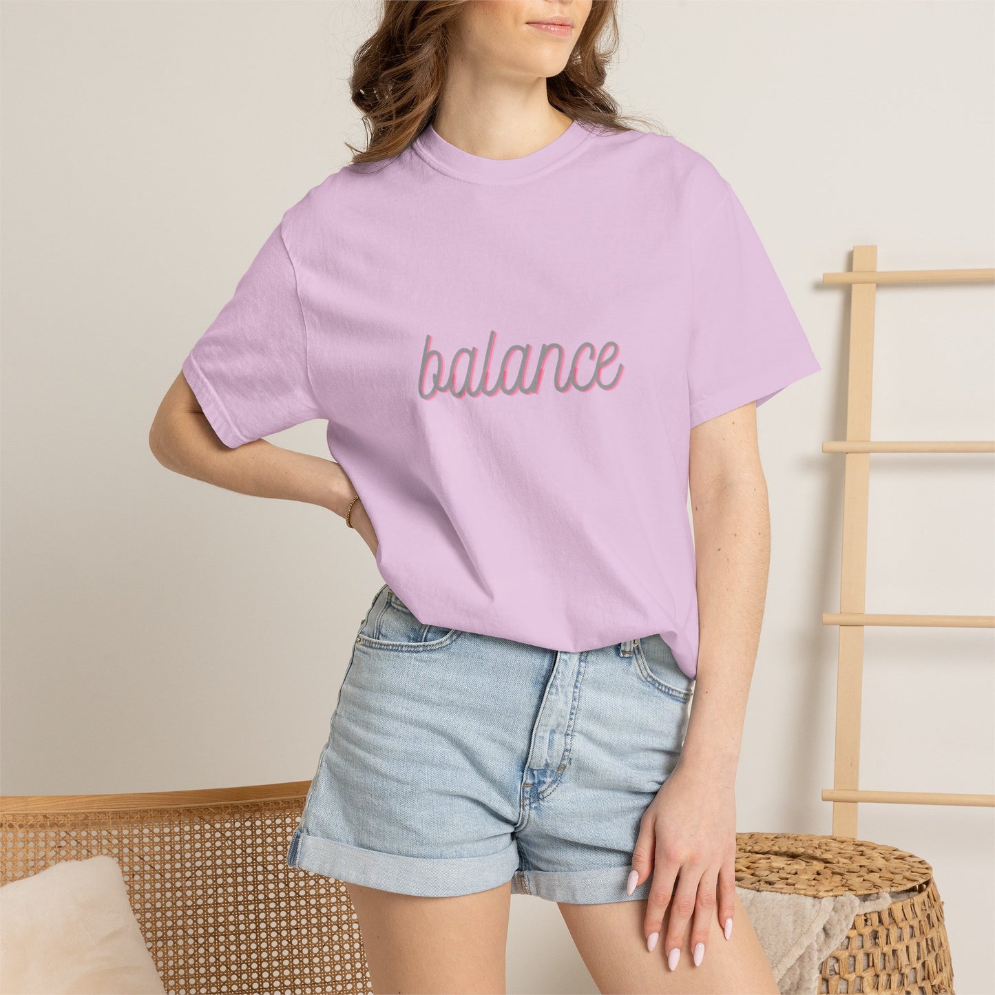 Balance Tee — Minimalist Inspirational  T-Shirt  'balance' Text